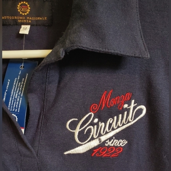 MONZA Italian Racing Women's Polo Shirt sz M New with Tags - Picture 4 of 6